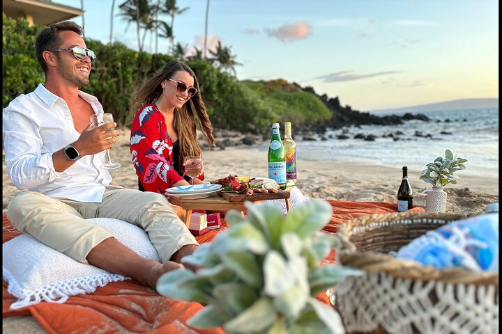 Romantic Sunset Picnic at Pristine Beach with Photo & Video - Photo 1 of 18